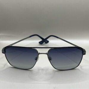 SUN TRENDS ST230 Navy Blue/Gunmetal 58mm Polarized Aviator Sunglasses